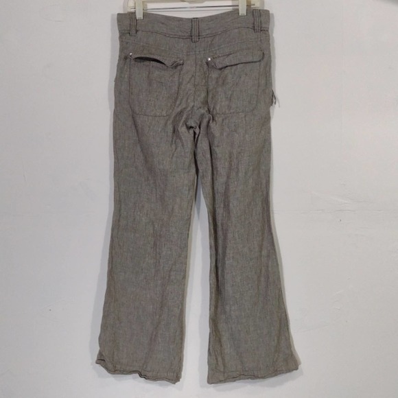 Mint Velvet Gray Linen Pants - 8 - Picture 2 of 10